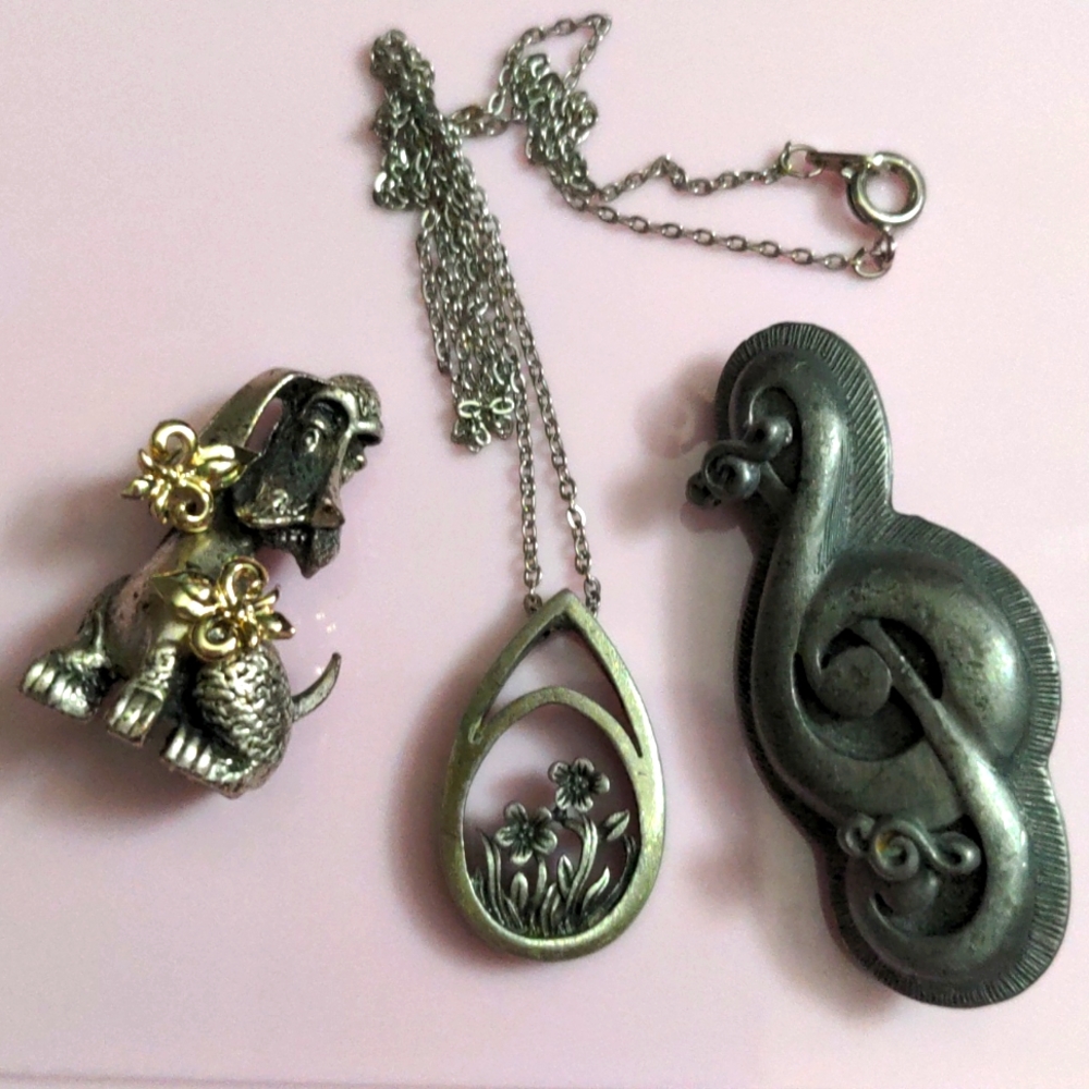 A252 🔥 5 For $35 🔥 Cute Pewter Jewelry Sets A252